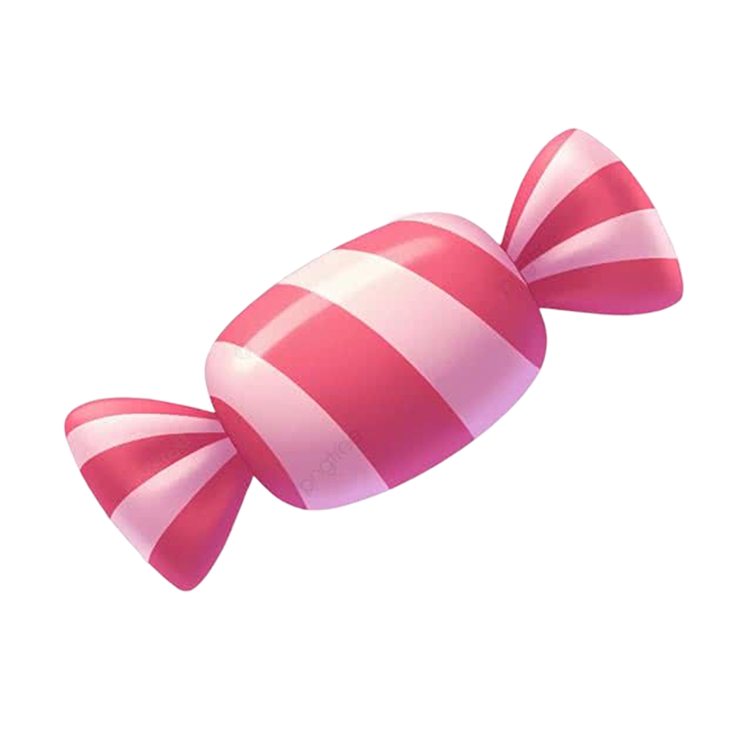 Pink striped candy